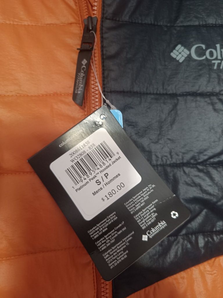 Męska kurtka Columbia Platinum Peak Hooded Jacket S