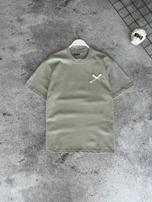 Футболка Jacquemus premium оверсайз з qr-code та бірками i57/7433