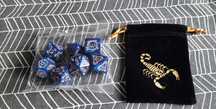 Set de Dados Novos Com Bolsa para RPG/DnD