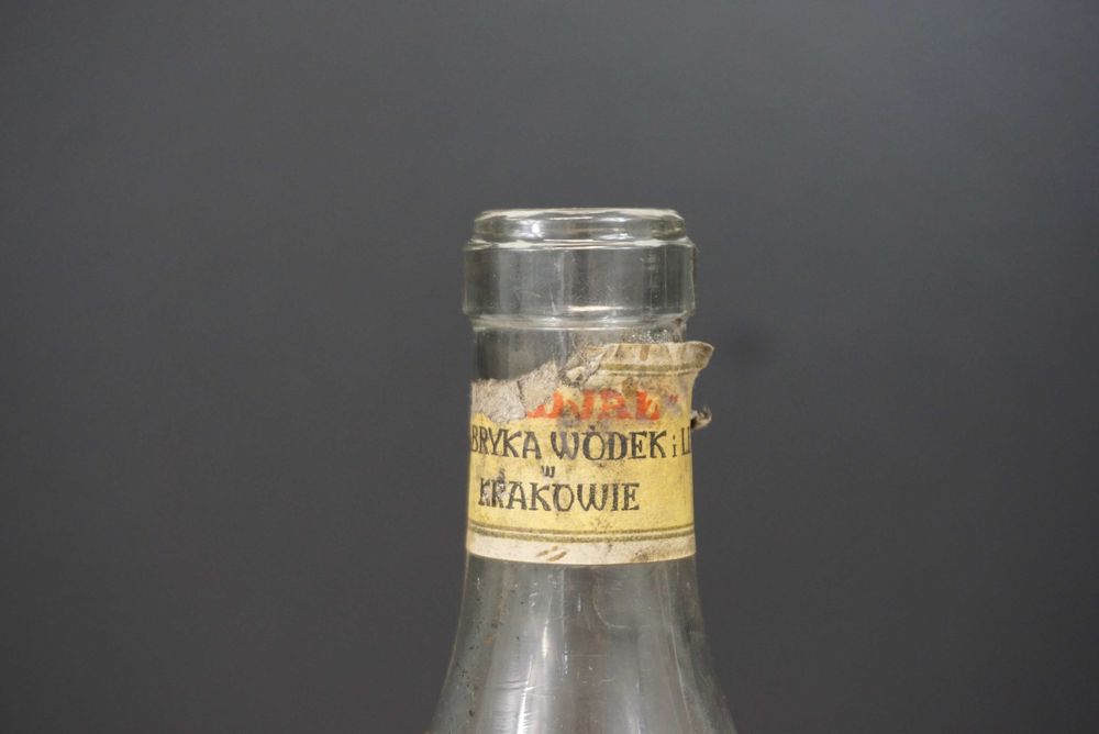 Butelka przedwojenna Kordjał Kordiał Kraków 1939 Winiak Parowa Fabryka