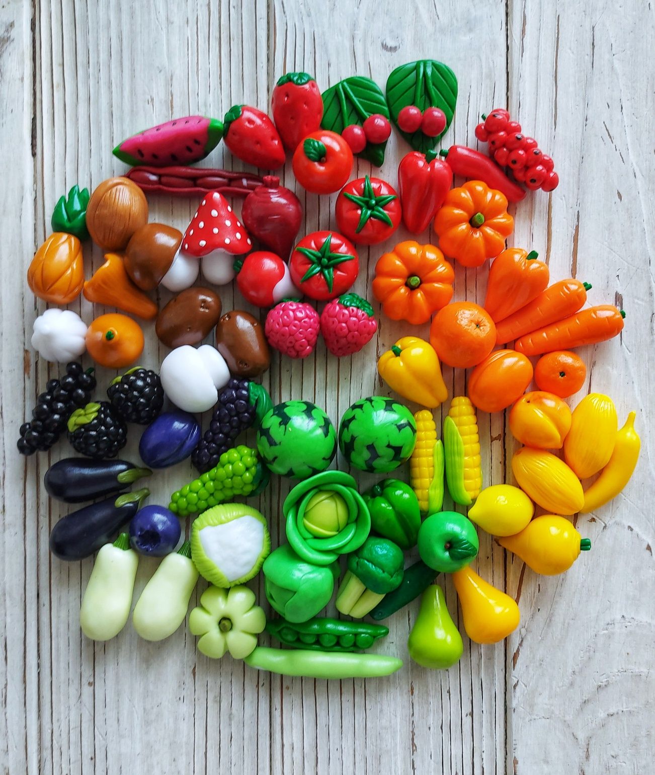 Набір мініатюрних овочів та фруктів (стандарт)