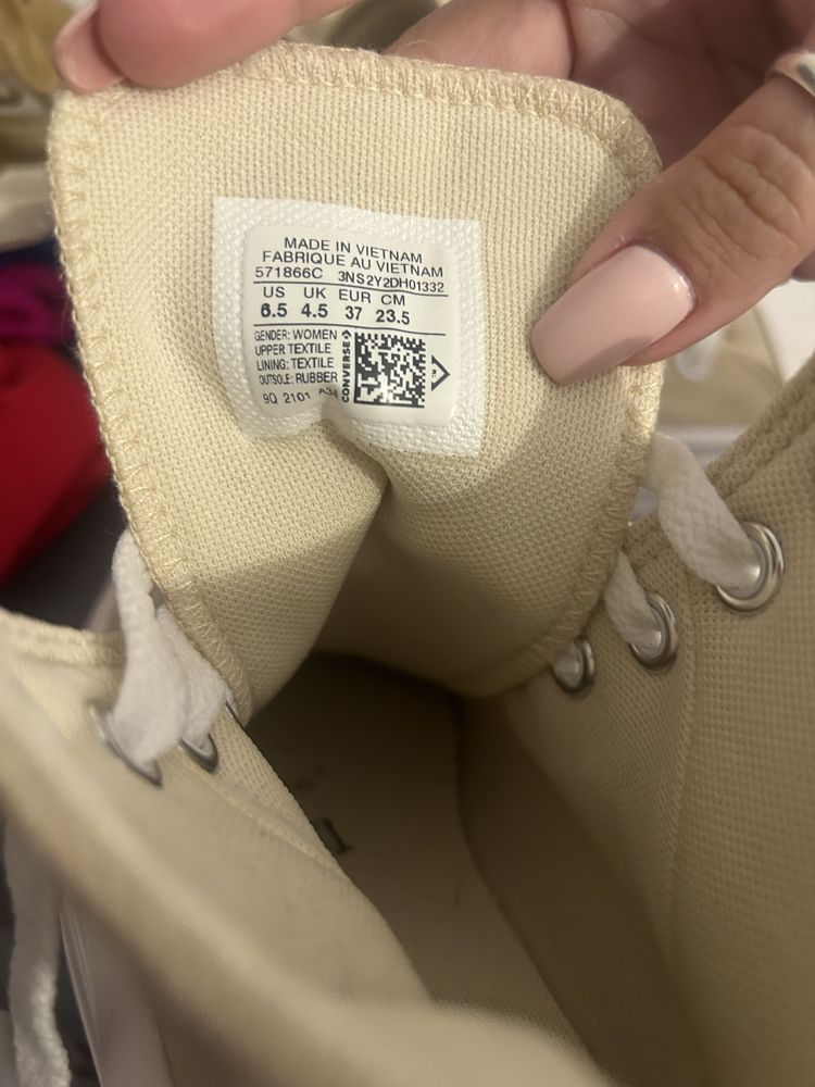 Tenis converse all star bege tam 37