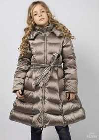Зимове пальто для дівчинки 10 років б/у