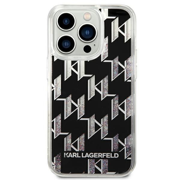 Etui Karl Lagerfeld iPhone 14 Pro 6,1" Liquid Glitter Monogram