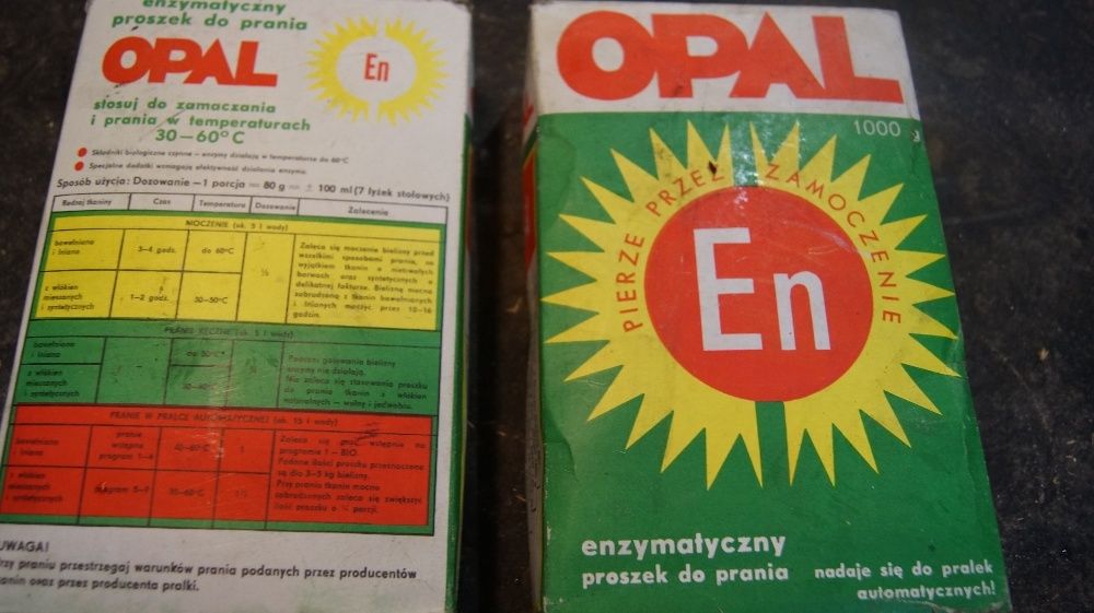 Proszek do prania Enzymatyczny OPAL EN Pollena 40 lat zabytek antyk