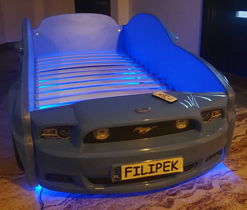 Łóżko samochód Ford Mustang Led pilot