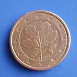 Moeda rara e valiosa de 1 EuroCent G2002