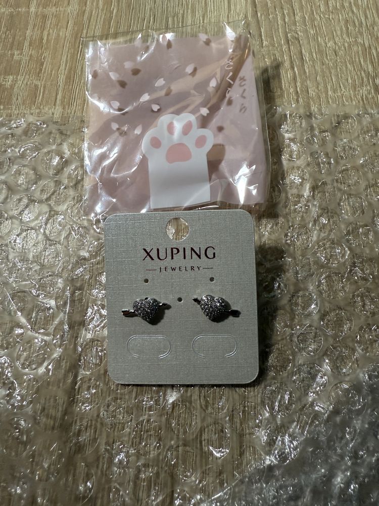 Медсплав Xuping jewerly Сережки на подарок! Серьги серебро медицинское