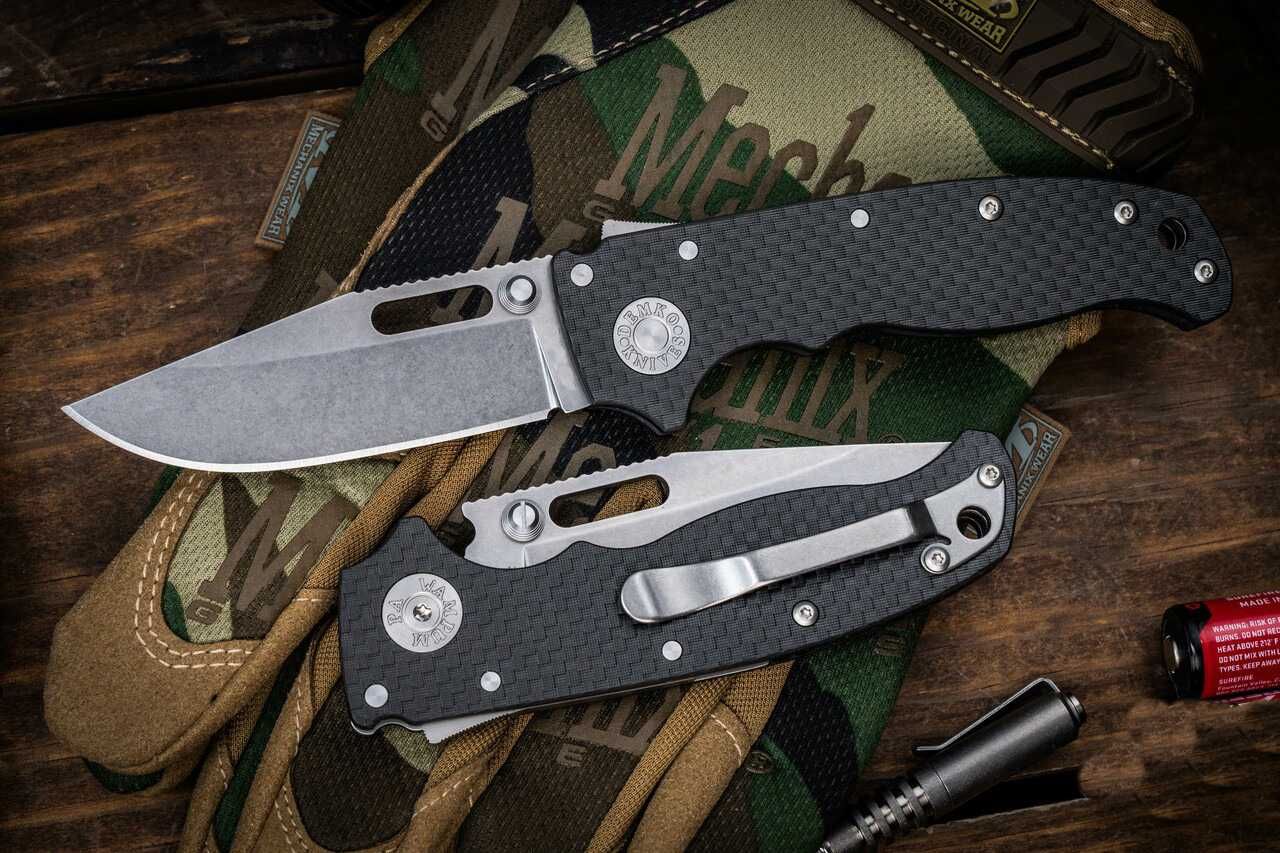 Nóż Demko AD20.5 Stonewashed Andrew Demko Shark-Lock - REPLIKA