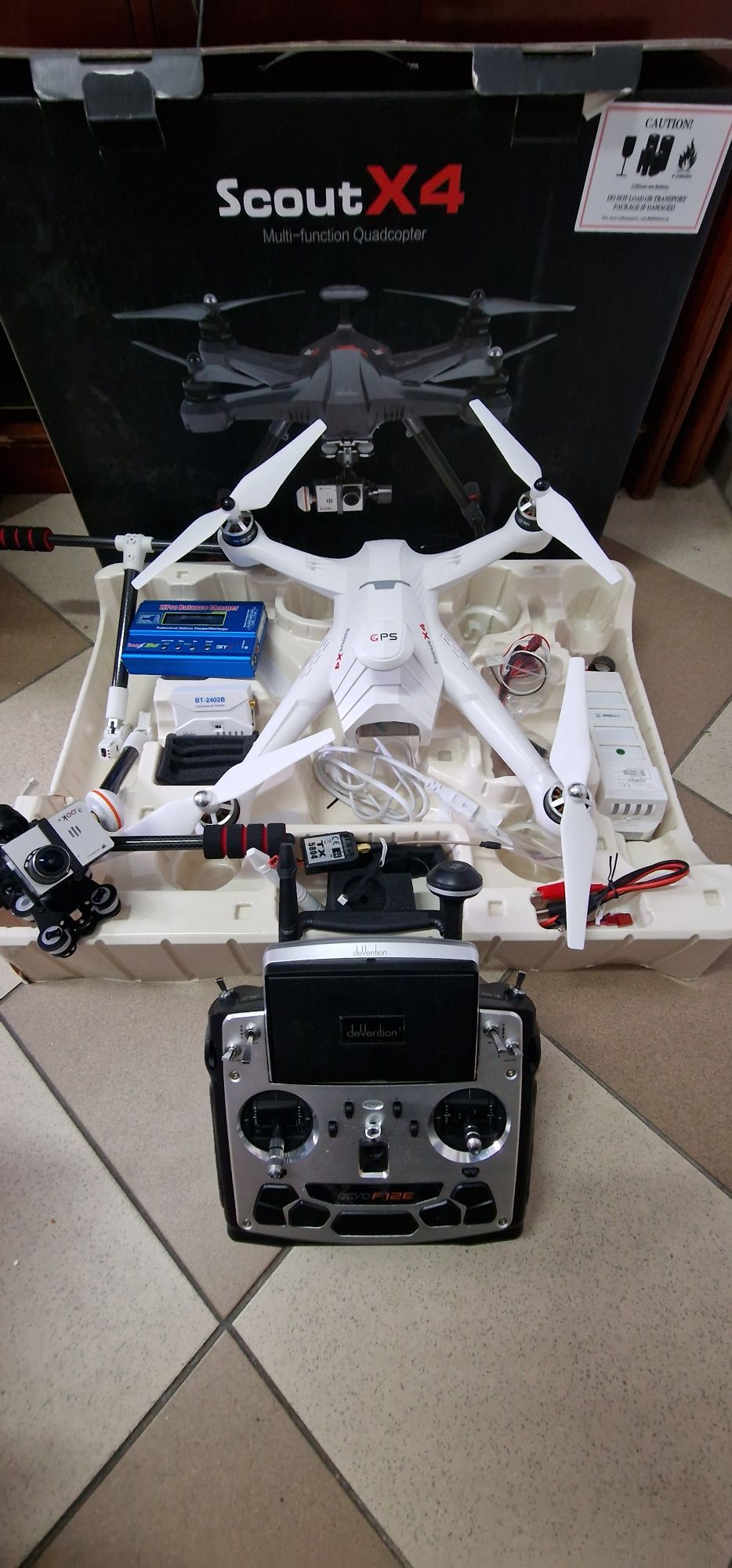 Dron Walkera Scout X4 DEVO F12E pro GoPro AMEWI Trade e.K. - RC_44841