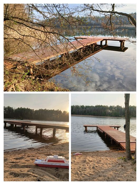 Domek holenderski na Mazurach z własną linią brzegową