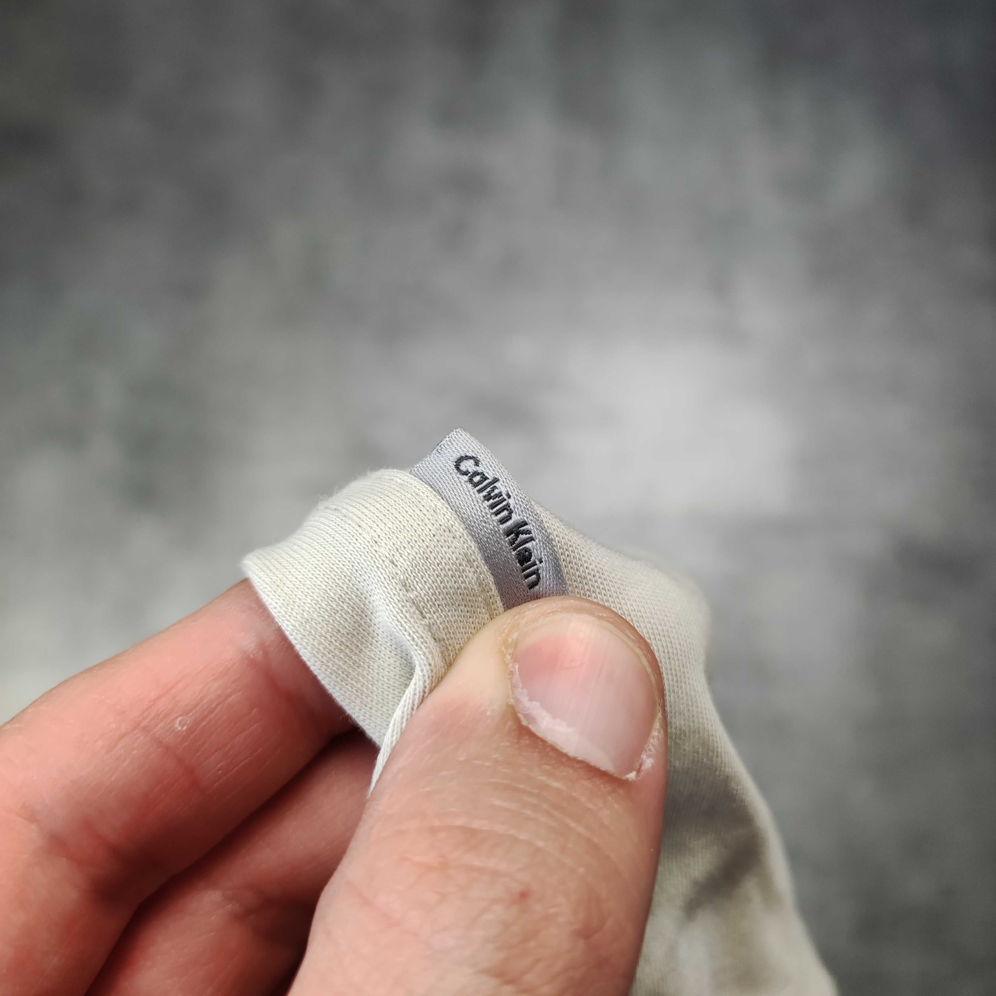 MĘSKA Koszulka POLO Elegancka Kołnierzyk CK Calvin Klein Beżowa Klasyk