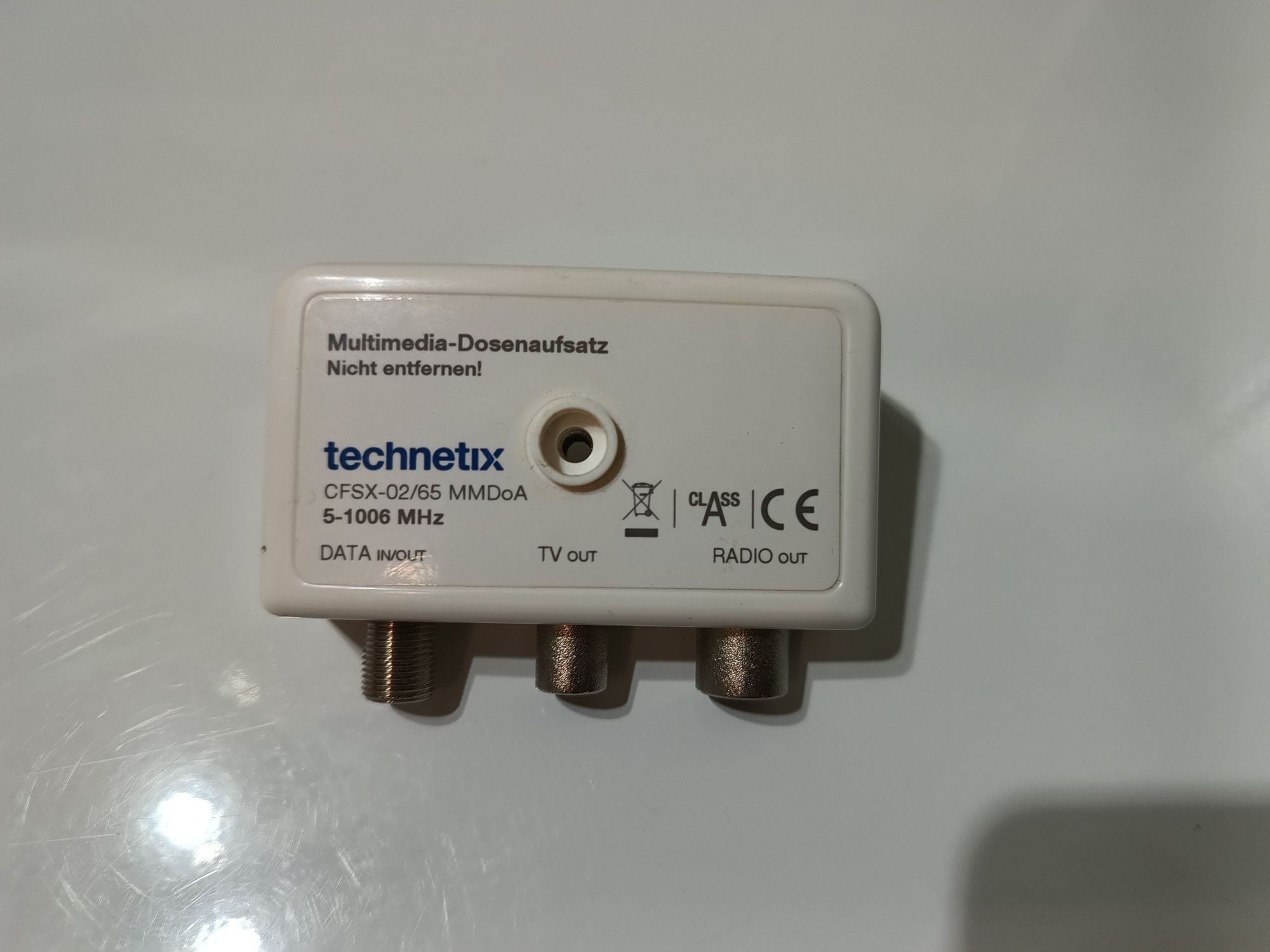 Technetix CFSX-02/65 MMDoA Złącze gniazda multimedialnego Data TV