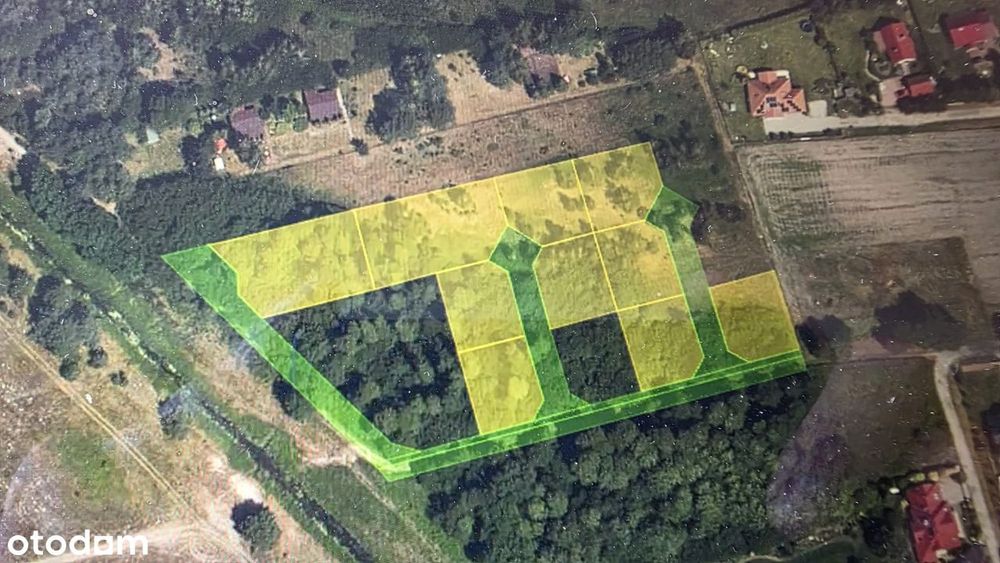 11 działek budowlanych z MPZP – Bronisławów, gm. Prażmów