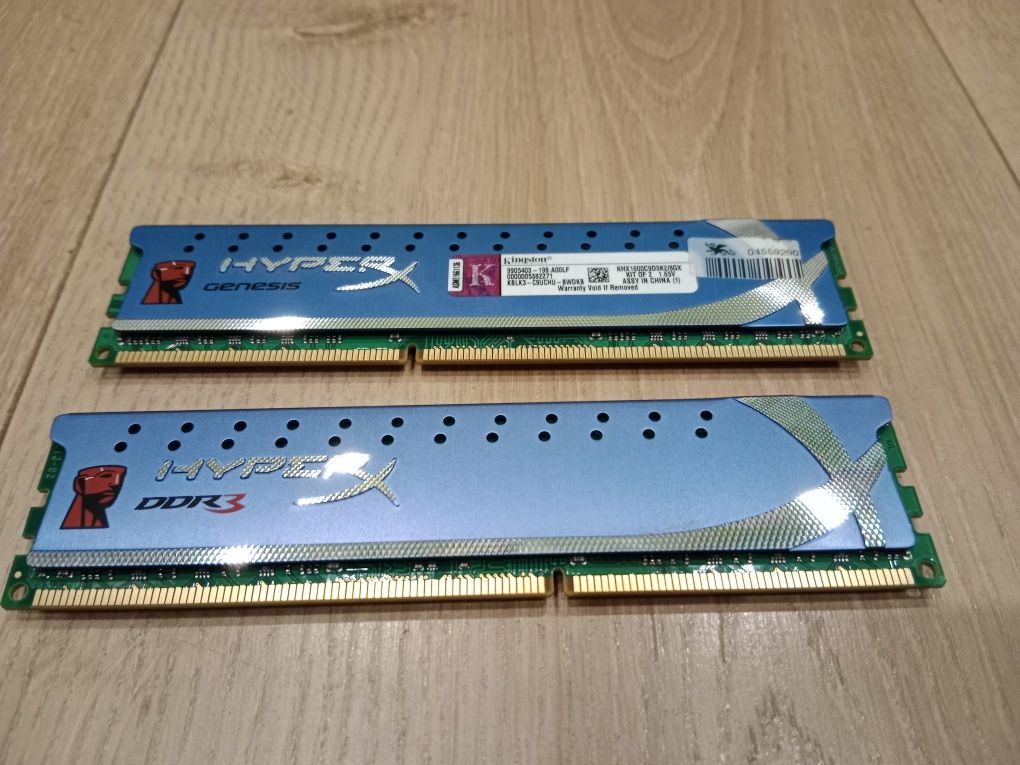 Pamięci Kingston DDR3 Hyper X 2×4GB KHX1600C9D3K2/8GX