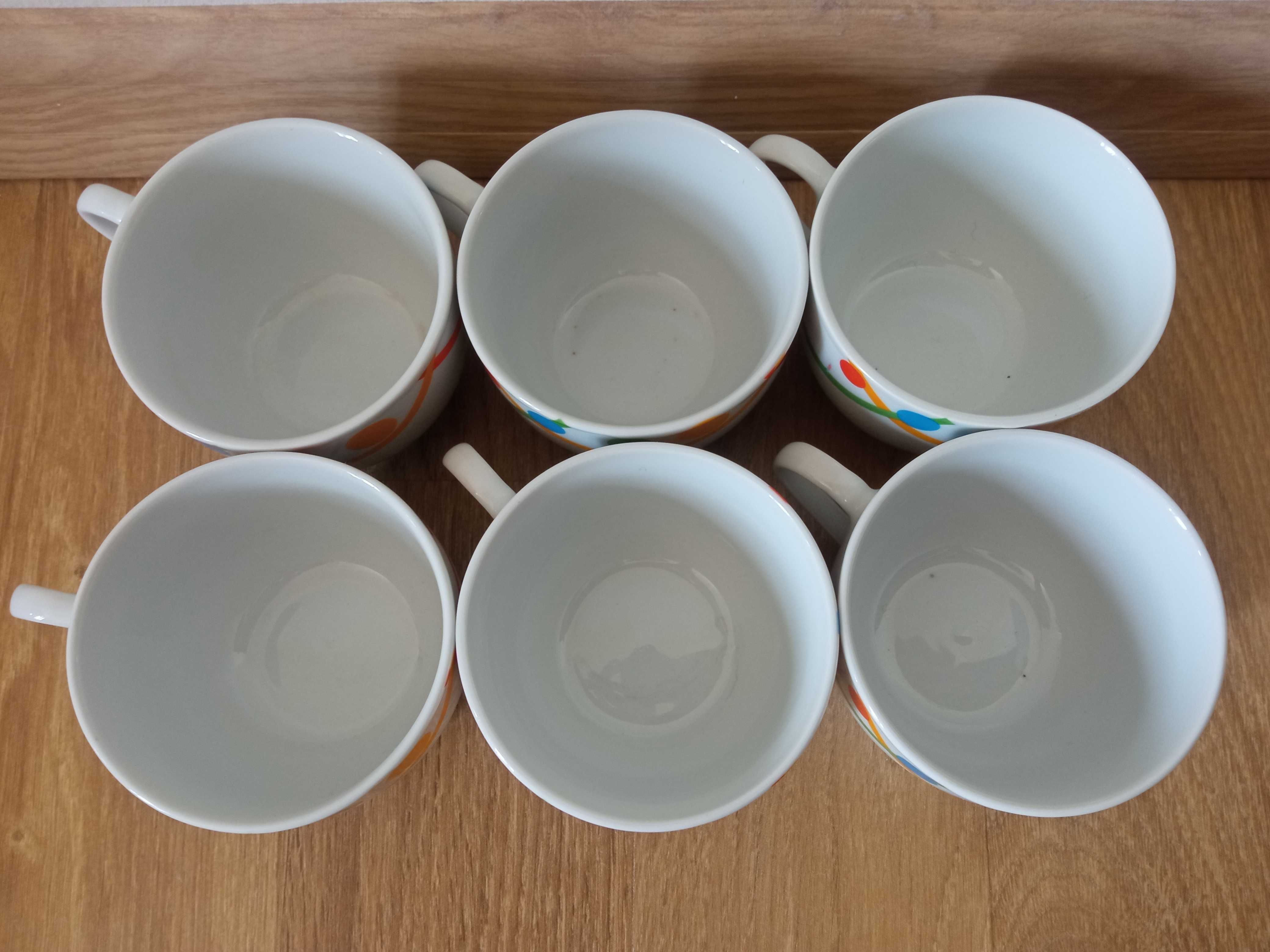 Komplet 6 filiżanek z kropki Filiżanka w kropki 200 ml