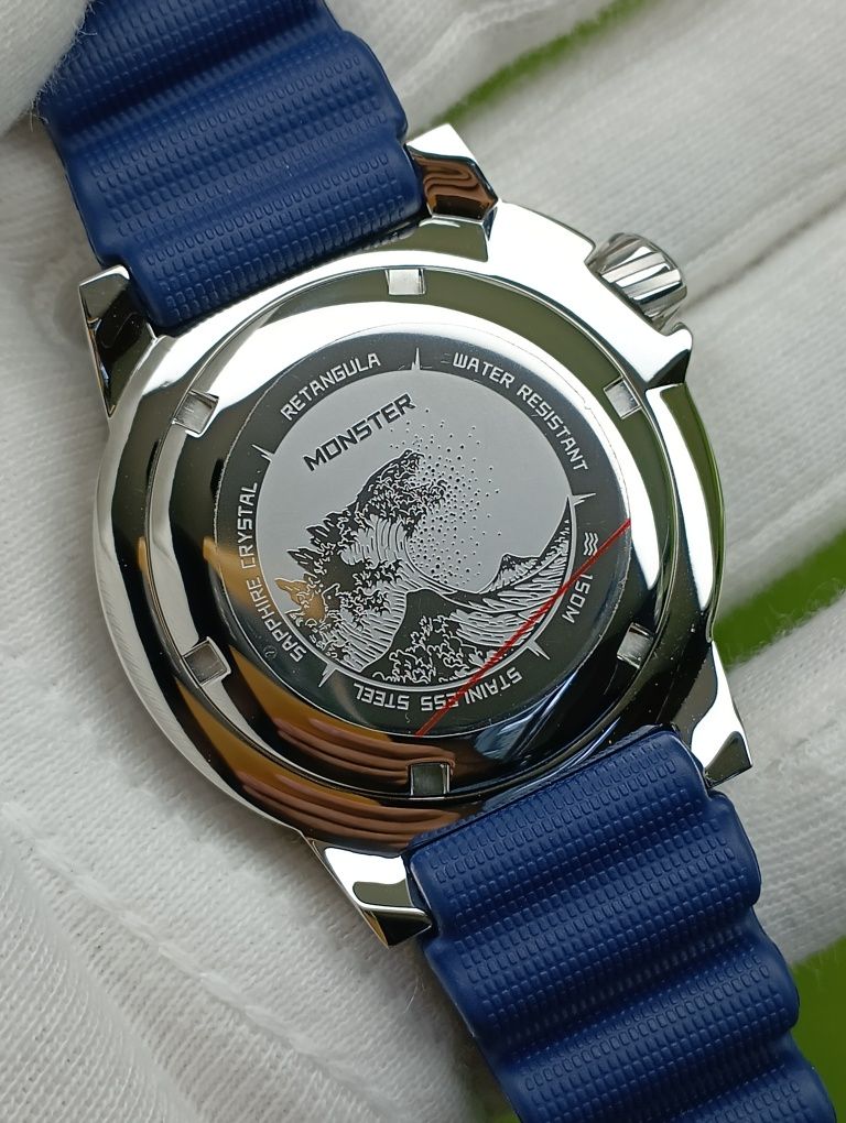 Годинник/часы наручний RDUNAE/RETANGULA R5 Monster дайвер Seiko NH36A