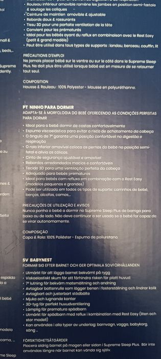 Ninho doommo Supreme Sleep Plus