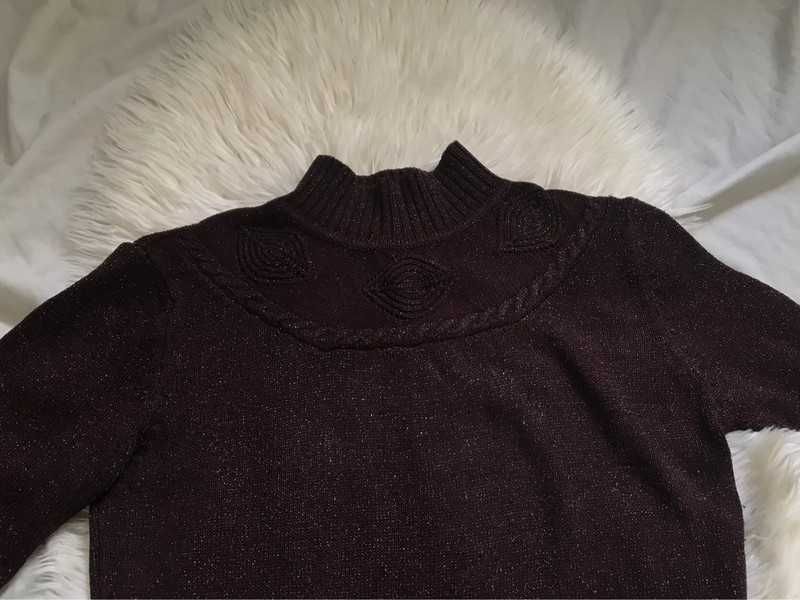 Camisola de malha com brilhantes 80% Lã - 10% Caxemira - 10% Elastano