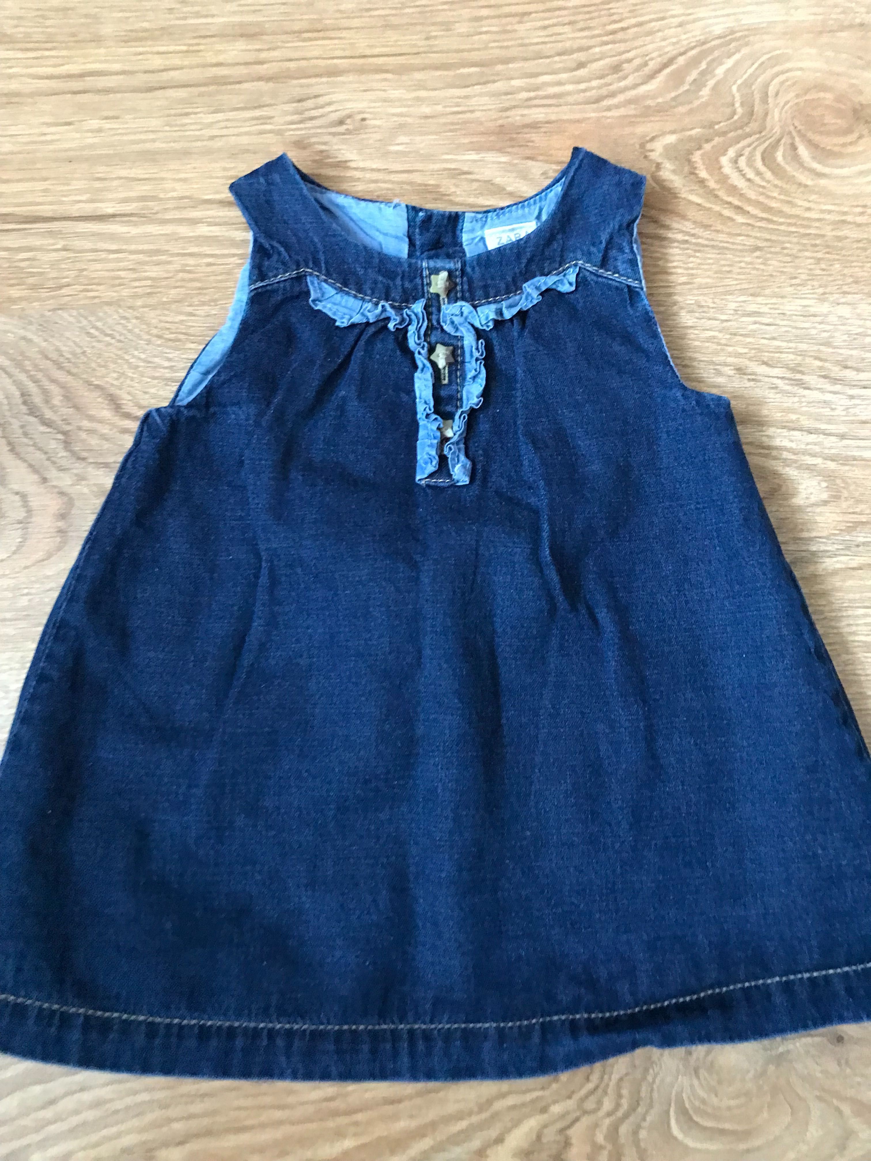 Sukienka jeansowa Zara Kids, roz. 74