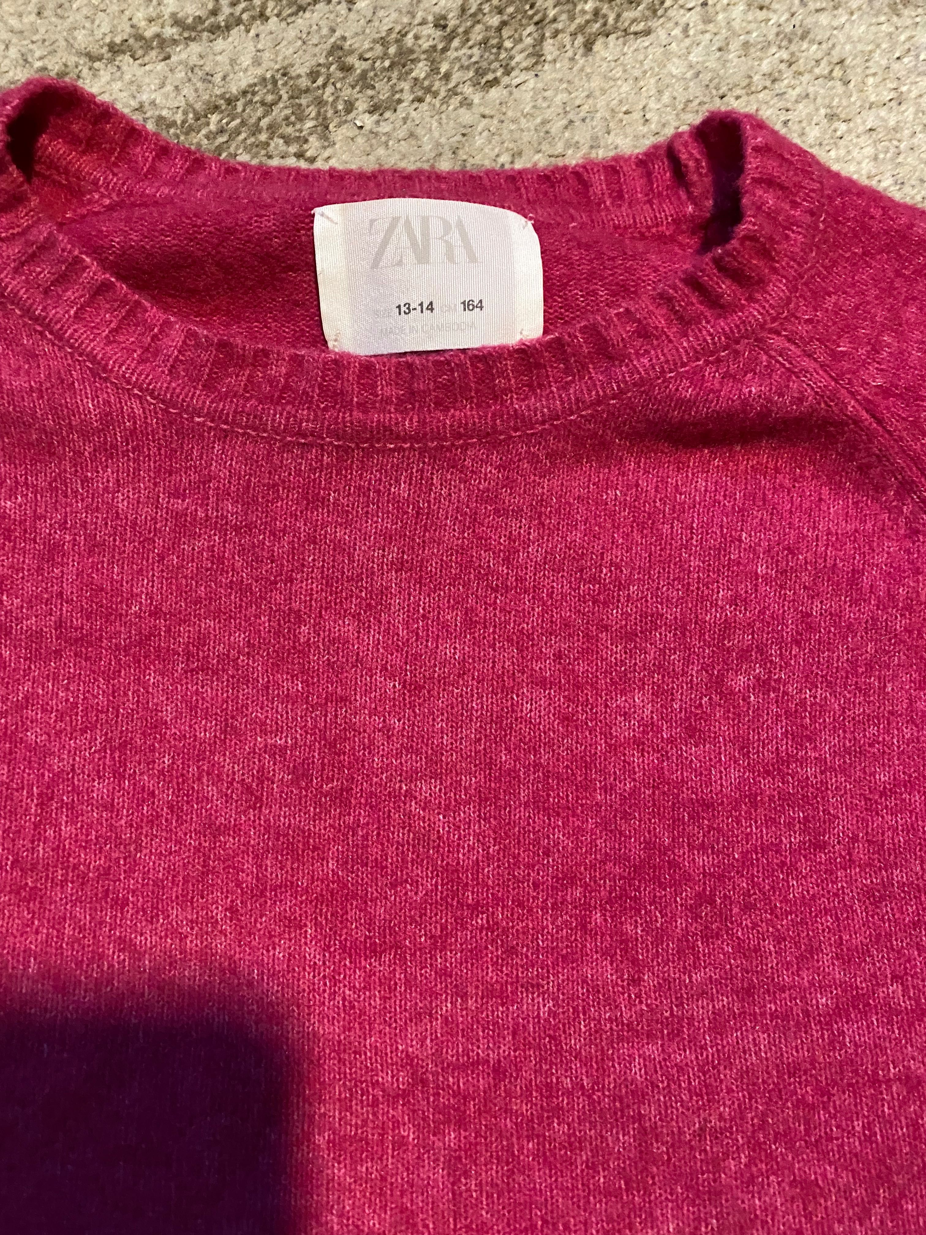 Bluzka Zara różowa rozmiar 164