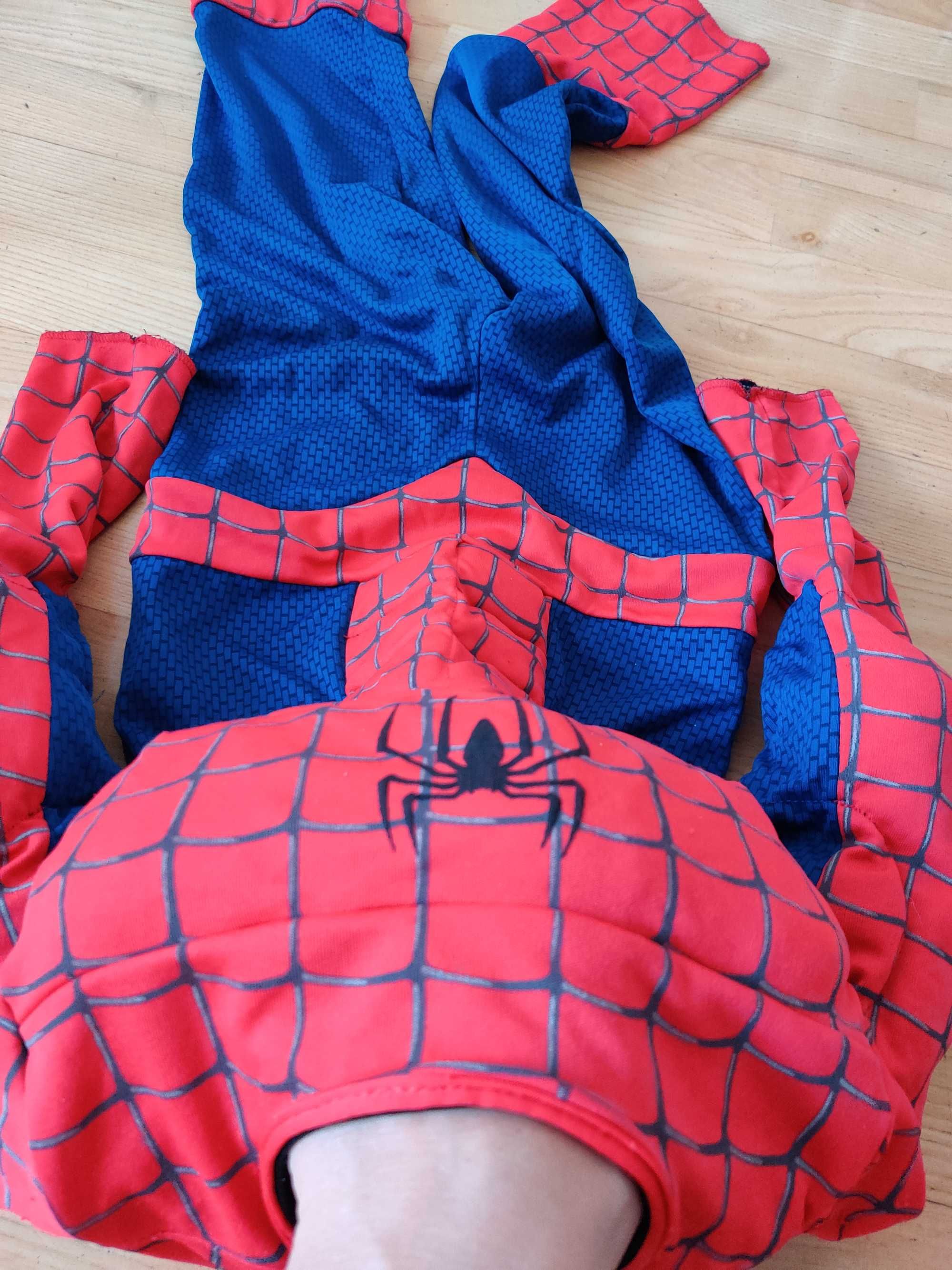 2x Spiderman/5-6/110-116/Super bohater/Adventures/maska strój karnawał