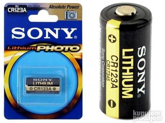 Батарейка Sony CR123 Lithium бл. 1шт. Ціна за 1 шт. Є гурт! USA