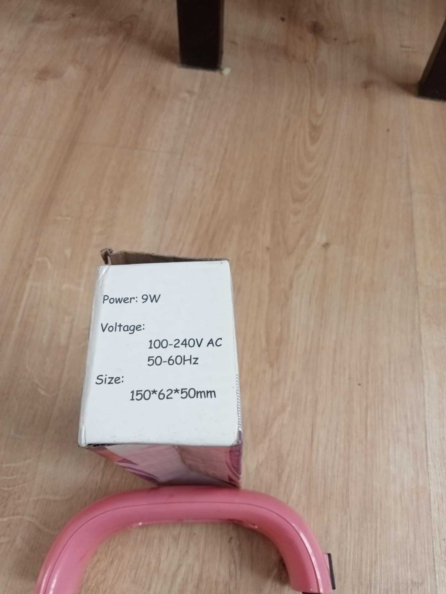 Lampa LED do paznokci 9W + klipsy