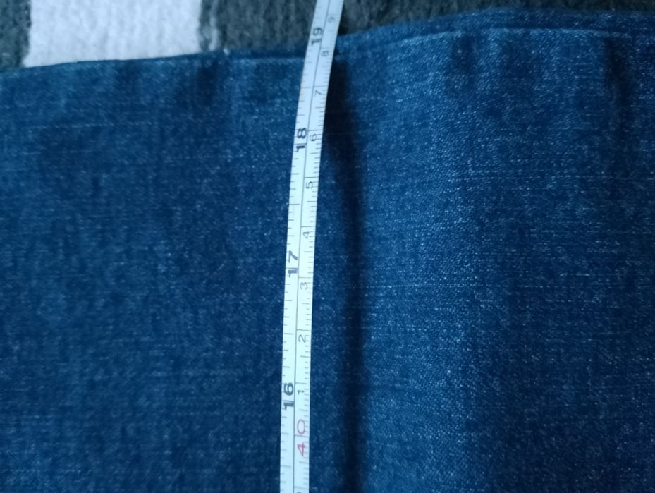 Spódnica długa jeansowa tuba rozporki