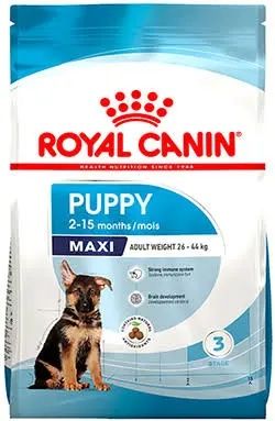 Maxi puppy 15кг+5кг royal canin