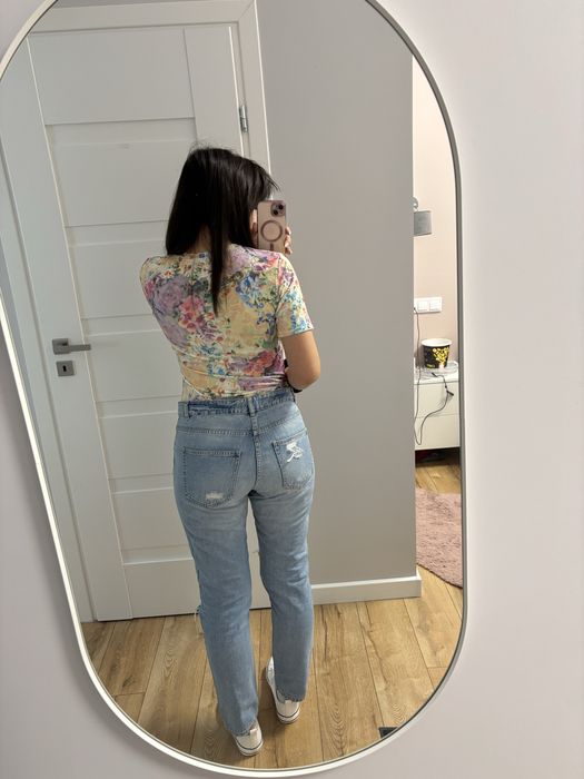 Spodnie jeans z przetarciami #14
