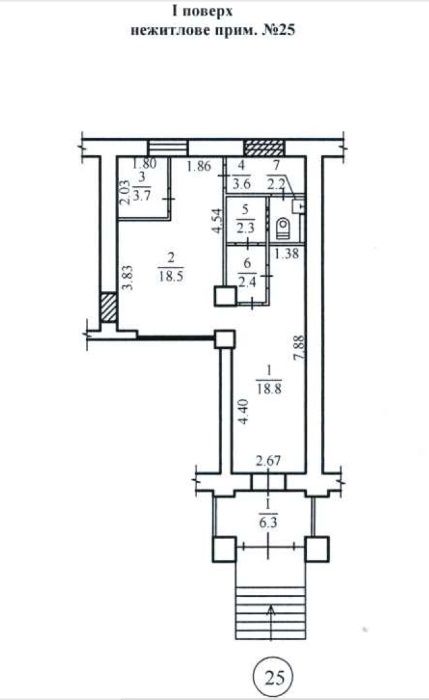 Продаж торгового приміщ. (52 м2) в м.Дніпро, вул.Робоча, 176. 47000$