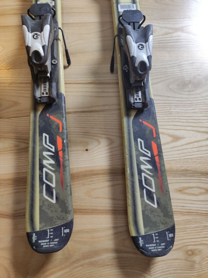 Narty Rossignol junior 120cm z wiązaniami Rossignol