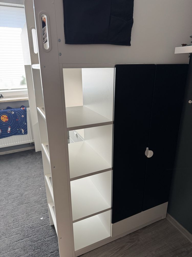 Łóżko pietrowe ikea Smastad kupione  2024 białe 90x200
