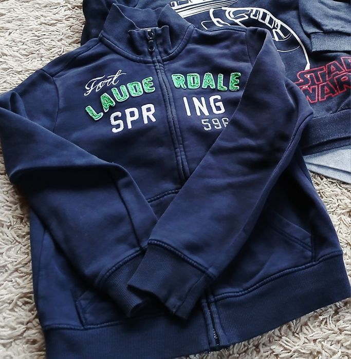 Bluza dresowa 140 Benetton na 8-9 lat stójka rozpinana do szkoły