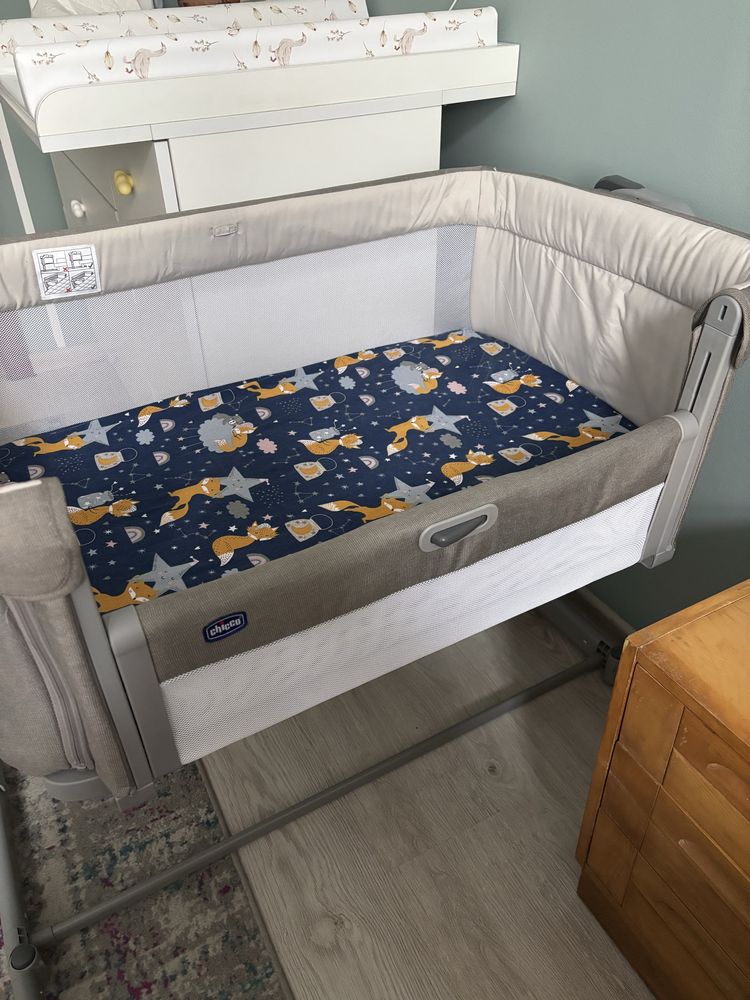 Łóżeczko dostawne Chicco Next2Me Magic Evo desert taupe