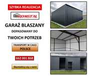 Garaż Blaszany |MAGAZYN GOSPODARCZY |Wiata - Hala - Schowek – ROMSTAL*