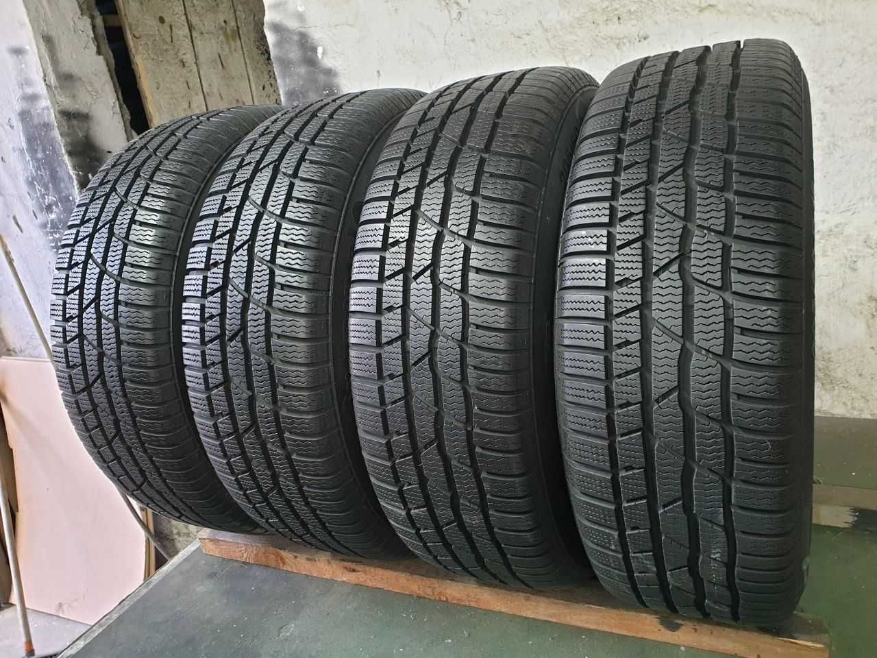 Felgi alu VW R16 5x112 opony zimowe 205/60R16 9,4mm Continental