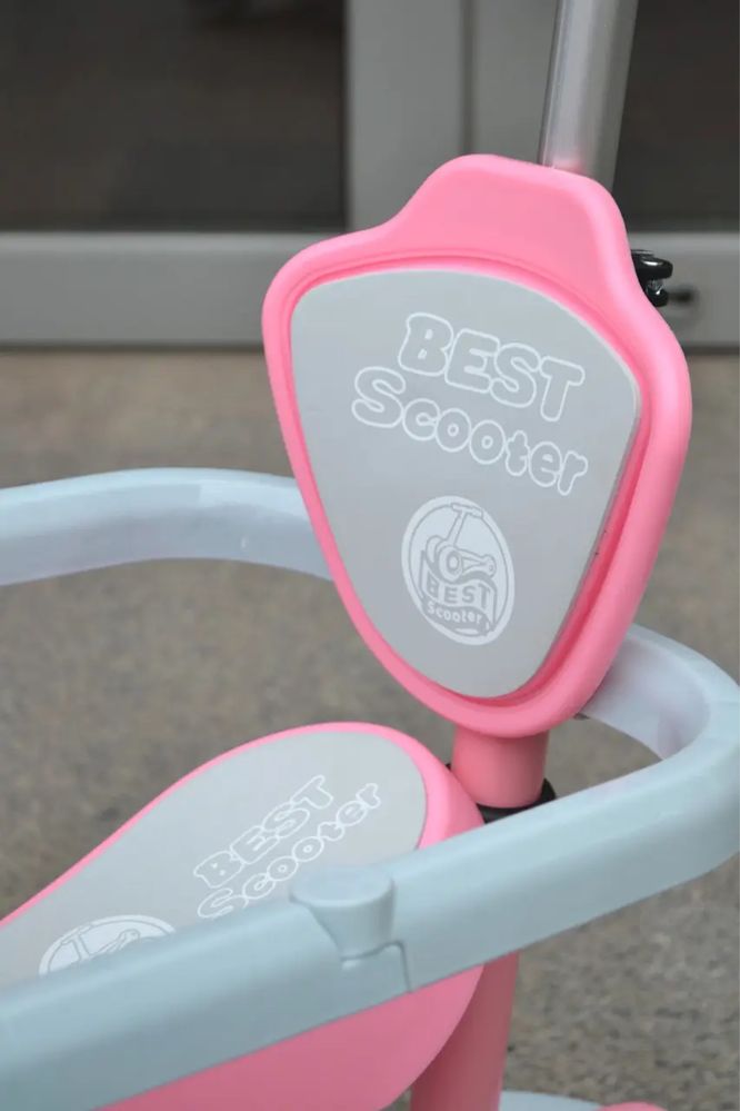 Самокат 5в1 Best Scooter з додатковими колесами,единоріжка та крокодил