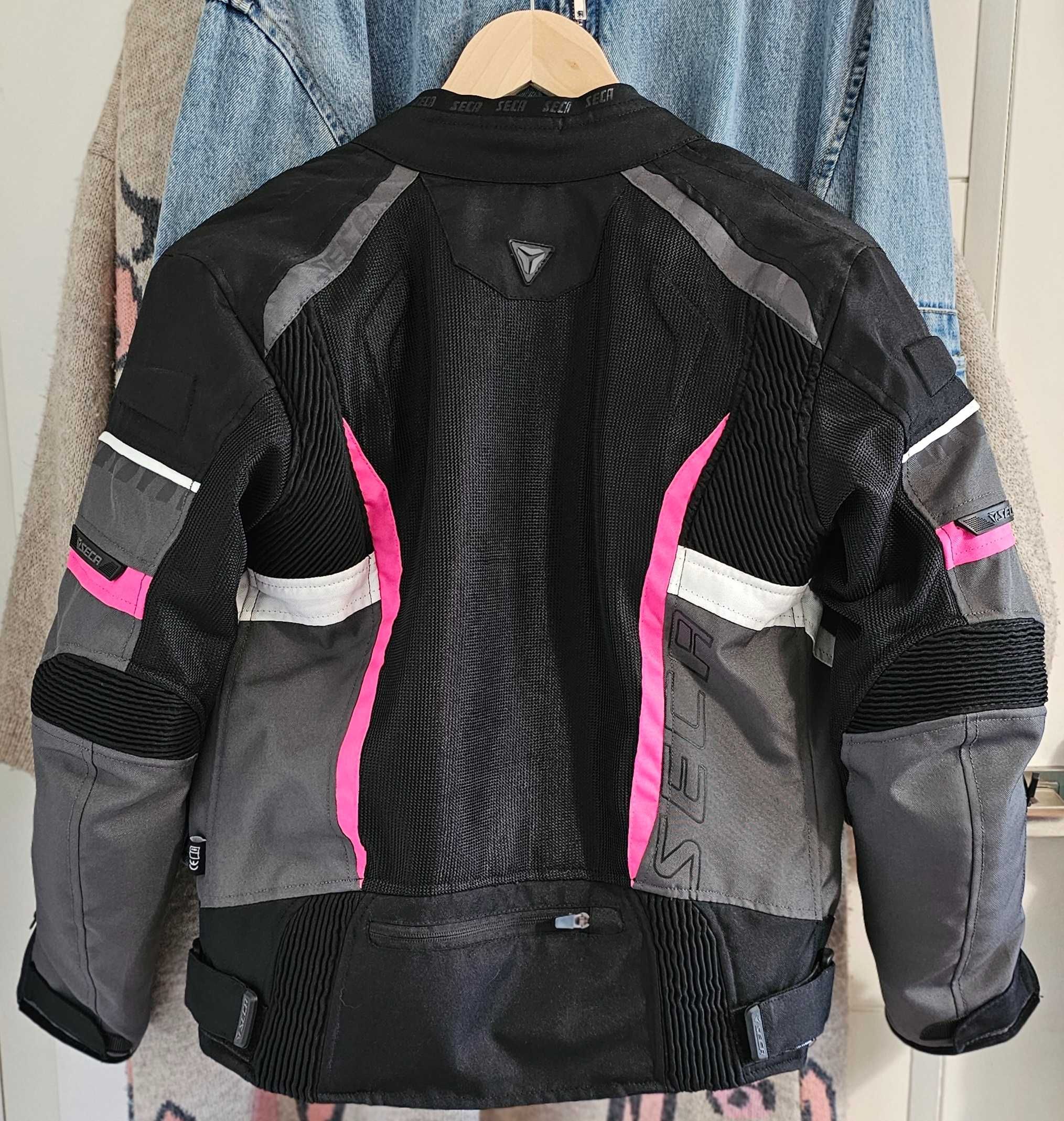 Kurtka tekstylna na motor SECA airflow II fuchsia