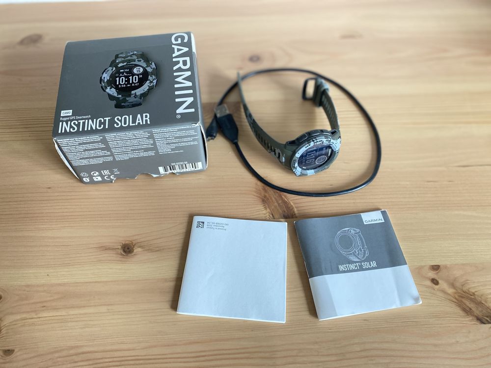Zegarek sportowy Garmin Instinct Solar Edition Lichen Camo,