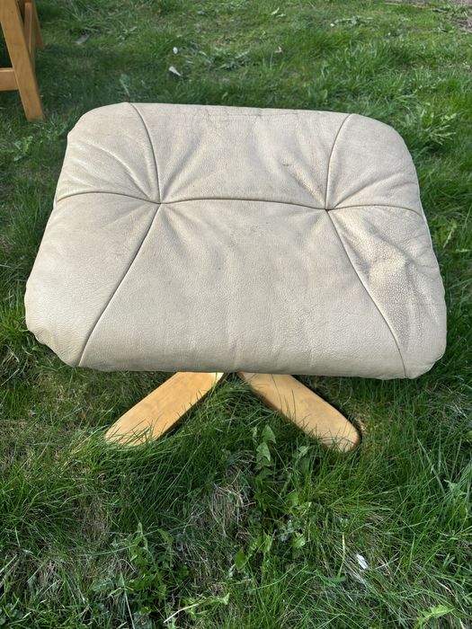 Podnóżek  pufa ekoskora