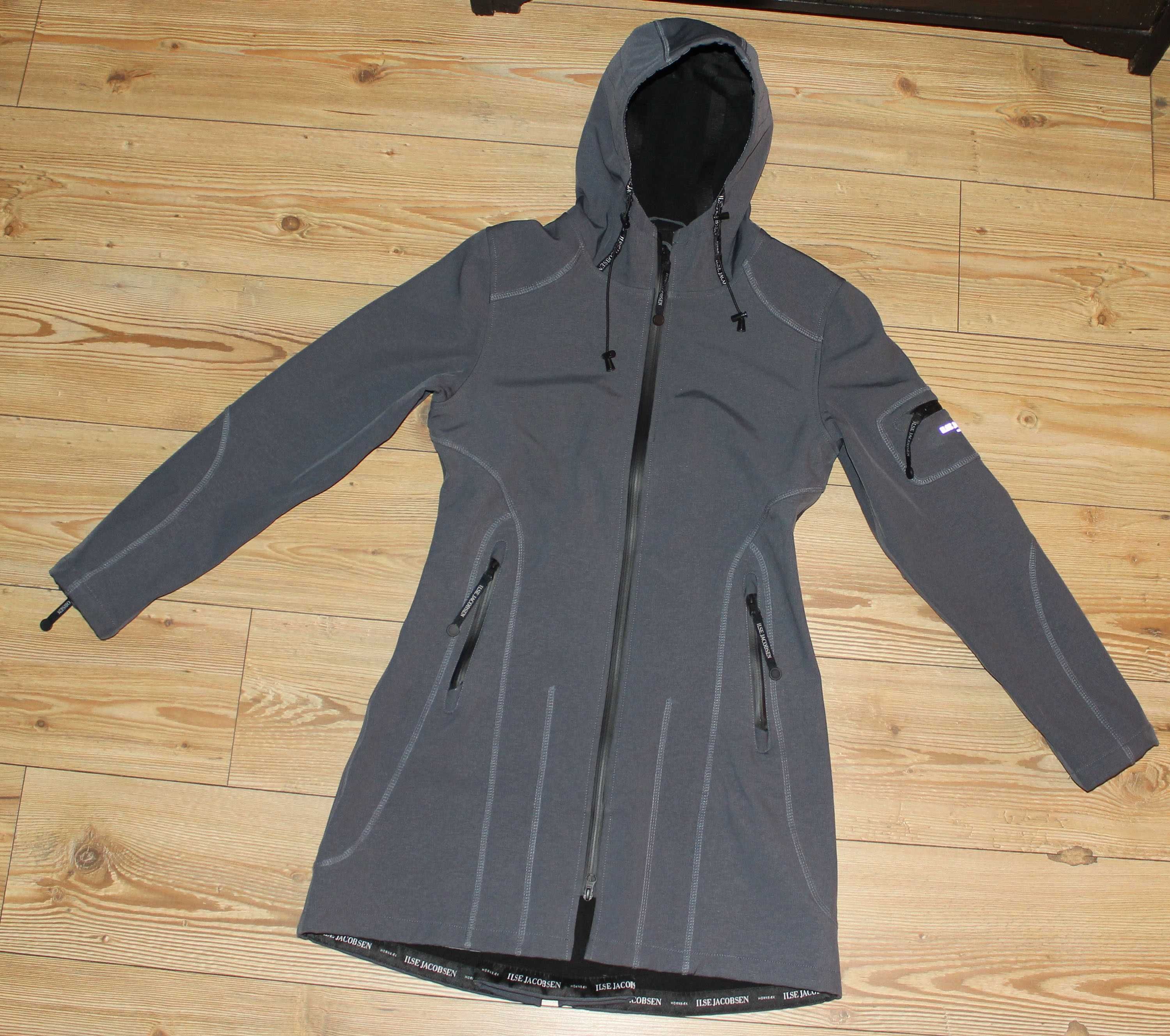 Довга жіноча софтшелка парка ilse Jacobsen 3/4 raincoat softshell (36)