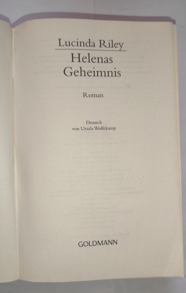 Люсинда Райли "Helenas Geheimnis" на немецком