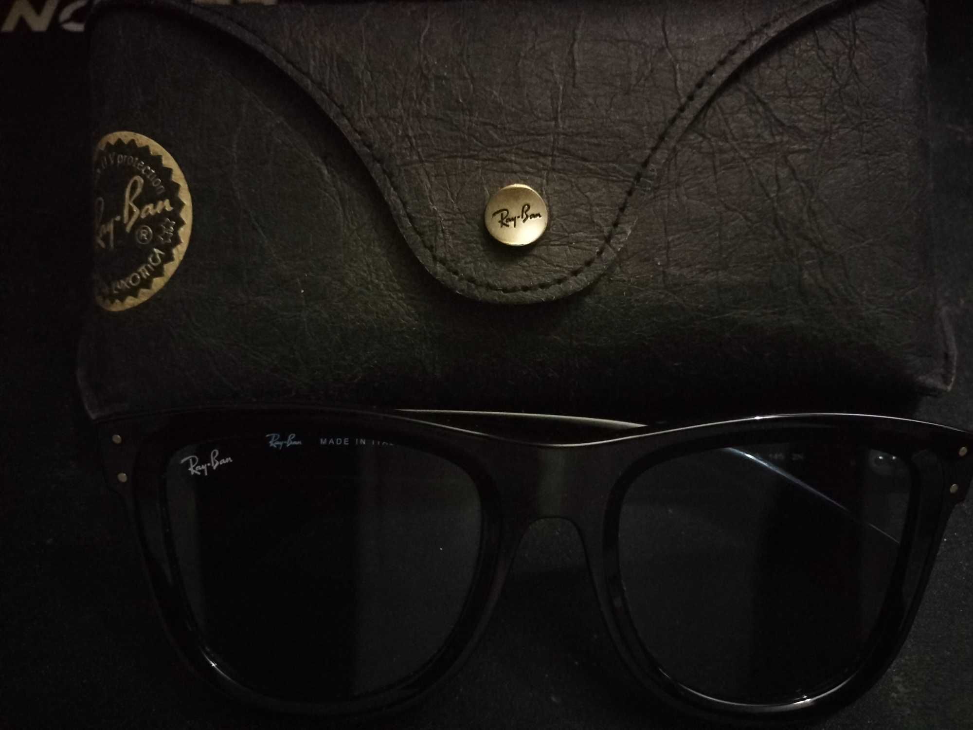 Óculos Ray-Ban Wayfarer Reverse Lentes Azuis