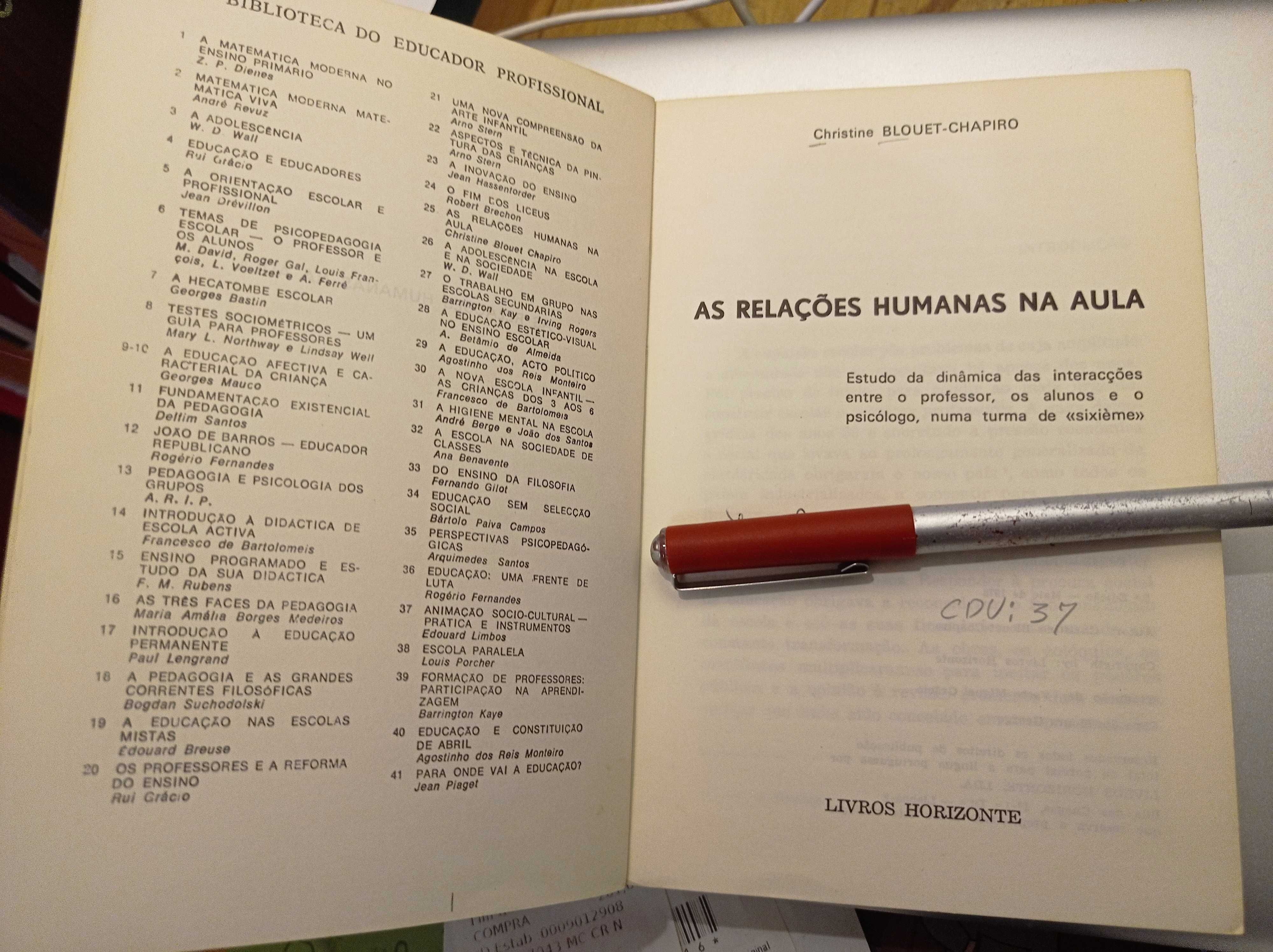 Às relações humanas em sala de aula - Christine Blouet-Chapiro