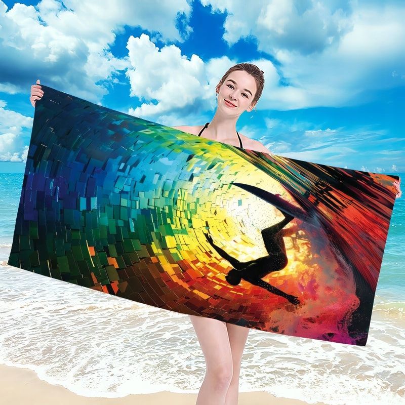 Ręcznik plażowy Szybkoschnący mikrofibra 100x180 kąpielowy Holiday duż