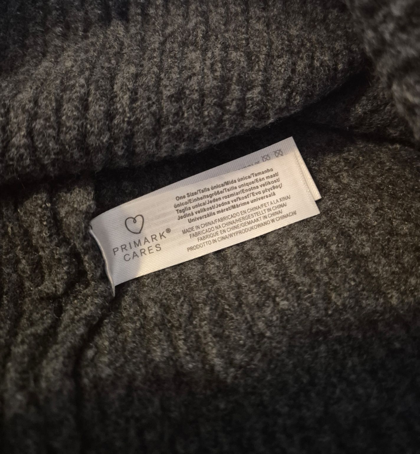 Czapka szara zimowa beanie