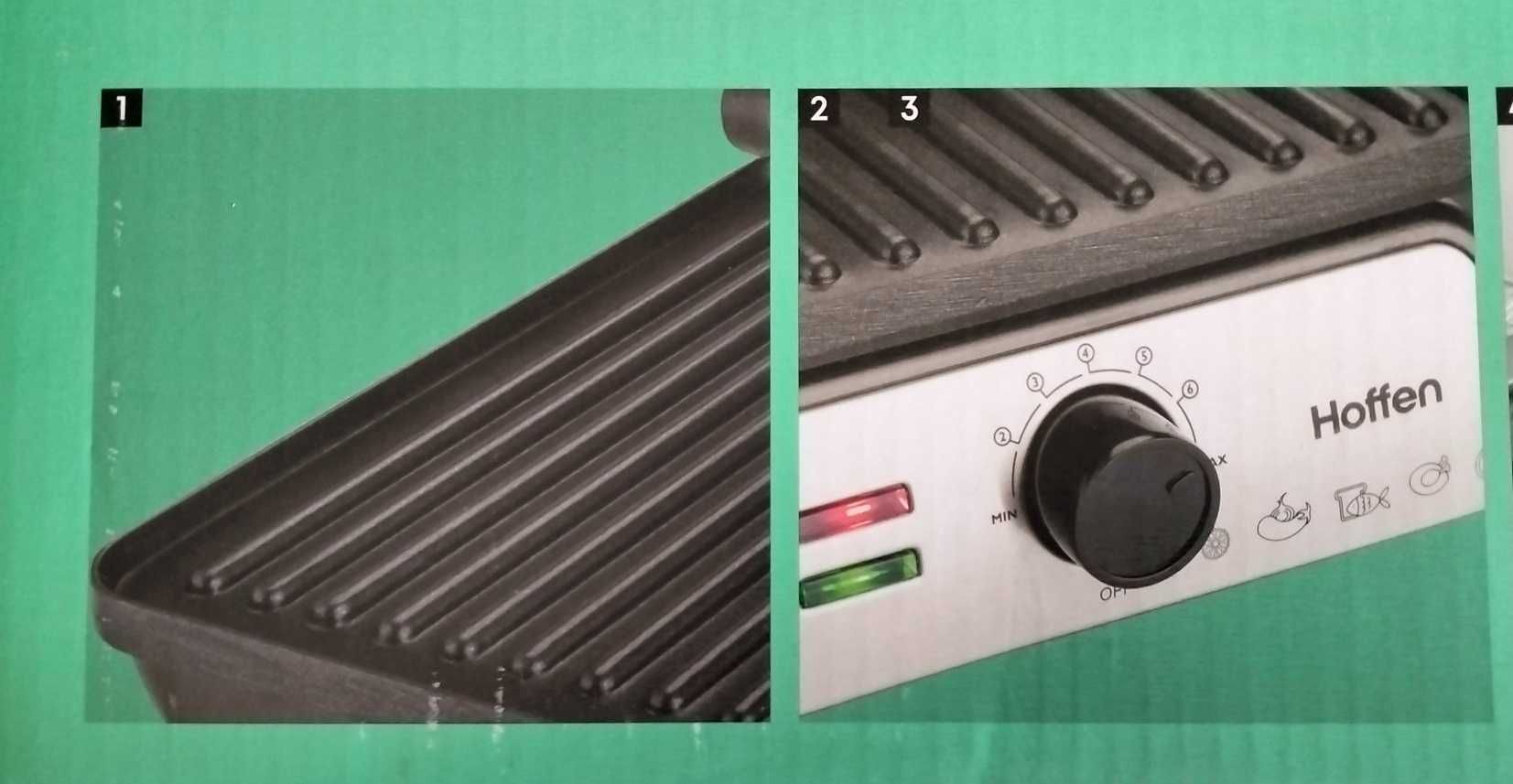 Grill elektryczny z regulacją temperatury moc 2000W