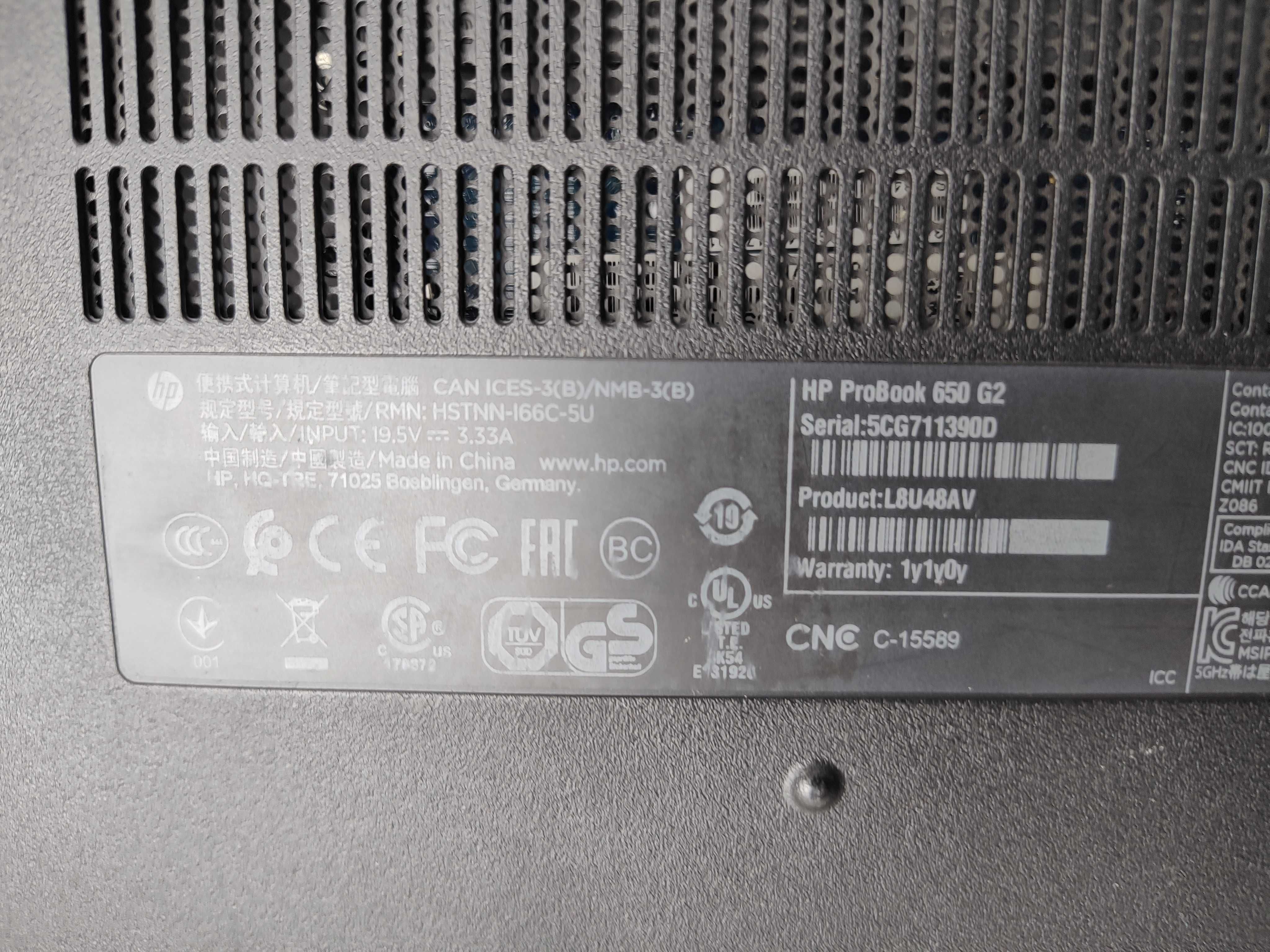 OKAZJA! | HP ProBook 650 G2 | Core i5-6300U | Na CZĘŚCI | Sklep FV23